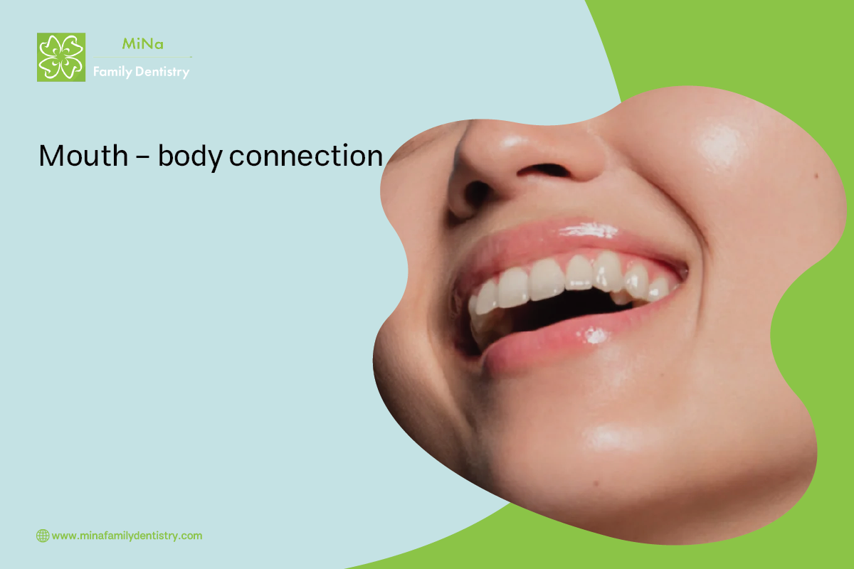 Diagram illustrating the connection between oral health and overall systemic health