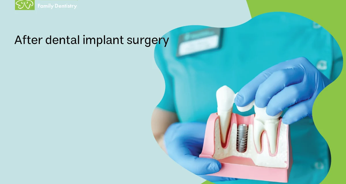 Dental implant surgery at MiNa Family Dentistry, Thornhill