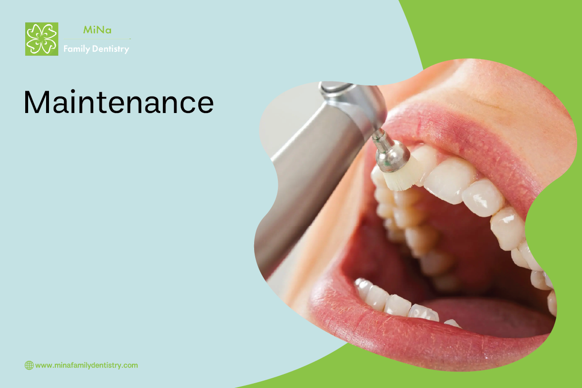Periodontal maintenance cleaning appointment at MiNa Family Dentistry Thornhill