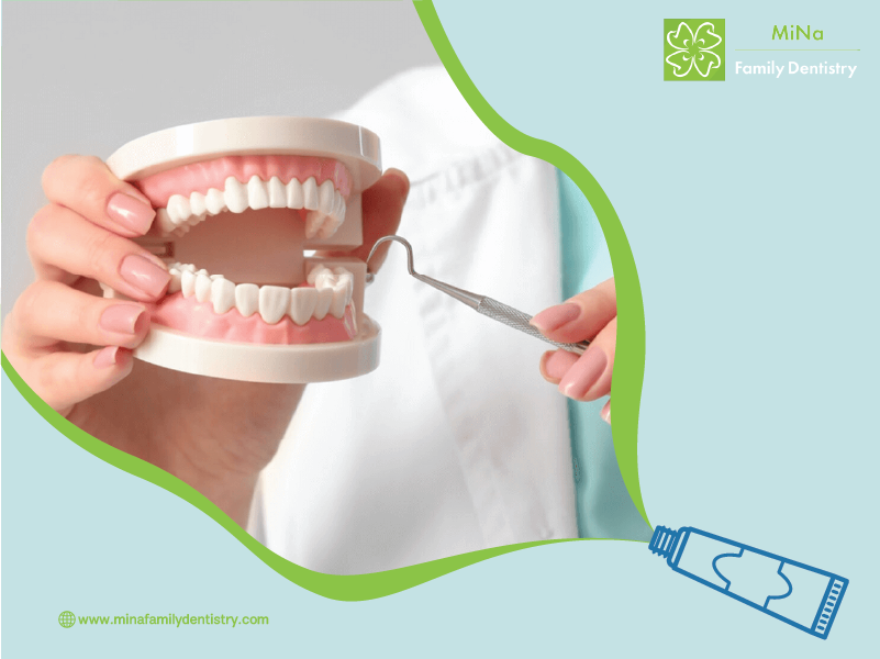 Cosmetic dental treatment being performed at MiNa Family Dentistry Thornhill