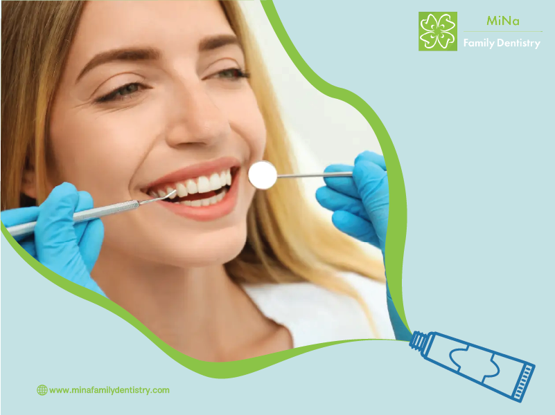 Dr. Kadivar reviewing a patient's smile at a cosmetic dentistry consultation, MiNa Family Dentistry Thornhill